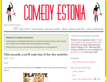 Tablet Screenshot of comedyestonia.wordpress.com