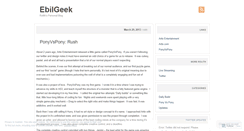 Desktop Screenshot of ebilgeek.wordpress.com