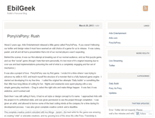 Tablet Screenshot of ebilgeek.wordpress.com