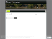 Tablet Screenshot of marianohebenbrock.wordpress.com