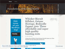 Tablet Screenshot of foundationsofthedeadearth.wordpress.com