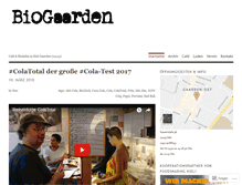 Tablet Screenshot of biogaarden.wordpress.com