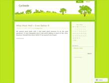 Tablet Screenshot of cycleade.wordpress.com