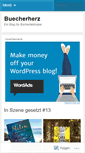 Mobile Screenshot of buecherherz.wordpress.com