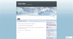 Desktop Screenshot of cauancabral.wordpress.com