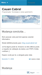 Mobile Screenshot of cauancabral.wordpress.com
