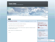 Tablet Screenshot of cauancabral.wordpress.com