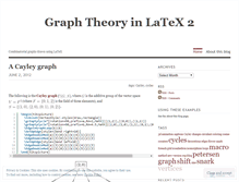 Tablet Screenshot of graphtheoryinlatex.wordpress.com