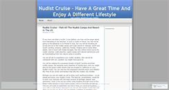 Desktop Screenshot of nudistcruiselifestyle33.wordpress.com