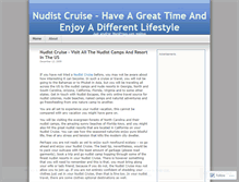 Tablet Screenshot of nudistcruiselifestyle33.wordpress.com