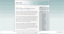 Desktop Screenshot of elliotsells.wordpress.com