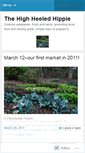 Mobile Screenshot of highheeledhippietest.wordpress.com