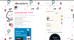 Desktop Screenshot of candy0lyrics.wordpress.com