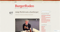 Desktop Screenshot of burgerrodeo.wordpress.com