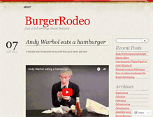 Tablet Screenshot of burgerrodeo.wordpress.com