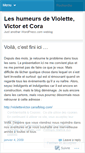 Mobile Screenshot of leshumeursdevictoretcora.wordpress.com