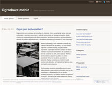 Tablet Screenshot of ogrodowemeble.wordpress.com