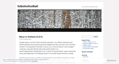 Desktop Screenshot of futbolnofootball.wordpress.com