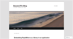 Desktop Screenshot of dacamo76.wordpress.com