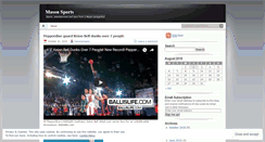 Desktop Screenshot of masonsports.wordpress.com