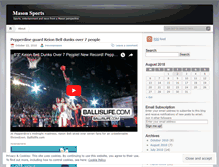 Tablet Screenshot of masonsports.wordpress.com