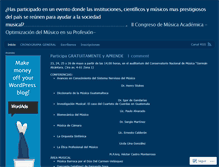 Tablet Screenshot of congresodemusicaacademica.wordpress.com