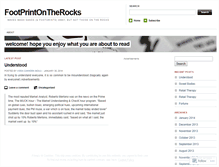 Tablet Screenshot of footprintonrock.wordpress.com