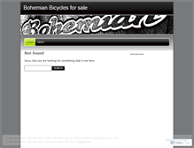 Tablet Screenshot of bohemianbicyclesforsale.wordpress.com