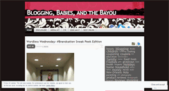 Desktop Screenshot of bloggingbabiesandthebayou.wordpress.com