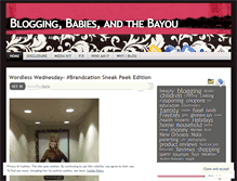 Tablet Screenshot of bloggingbabiesandthebayou.wordpress.com