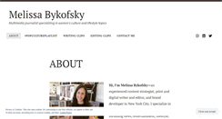 Desktop Screenshot of mjbykofsky.wordpress.com