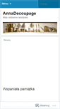 Mobile Screenshot of annadecoupage.wordpress.com