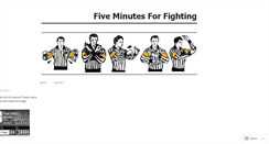 Desktop Screenshot of 5minutesforfighting.wordpress.com