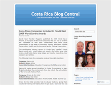 Tablet Screenshot of costaricablogcentral.wordpress.com