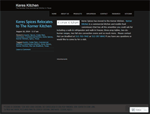 Tablet Screenshot of kereskitchen.wordpress.com