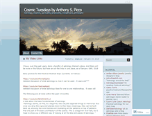 Tablet Screenshot of cosmictuesdays.wordpress.com