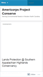 Mobile Screenshot of americorpsprojectconserve.wordpress.com