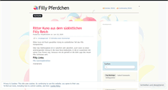 Desktop Screenshot of fillypferdchen.wordpress.com