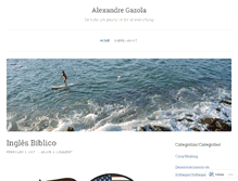 Tablet Screenshot of alexandregazola.wordpress.com