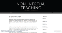 Desktop Screenshot of noninertialteaching.wordpress.com