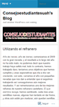 Mobile Screenshot of consejoestudiantesuah.wordpress.com