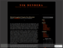 Tablet Screenshot of nikdendera.wordpress.com