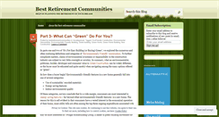 Desktop Screenshot of bestretirementcommunities.wordpress.com