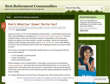 Tablet Screenshot of bestretirementcommunities.wordpress.com