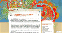 Desktop Screenshot of amiinfranken.wordpress.com