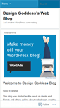 Mobile Screenshot of designgoddess.wordpress.com