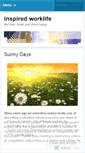 Mobile Screenshot of inspiredworklife.wordpress.com