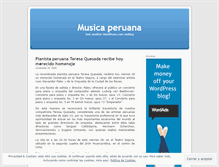 Tablet Screenshot of musicaperuana.wordpress.com