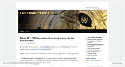 Desktop Screenshot of disruptivesql.wordpress.com