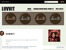 Tablet Screenshot of luvvit.wordpress.com